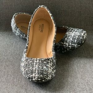 Mossimo Supply Co. Ona grey tweed ballet flats 8W